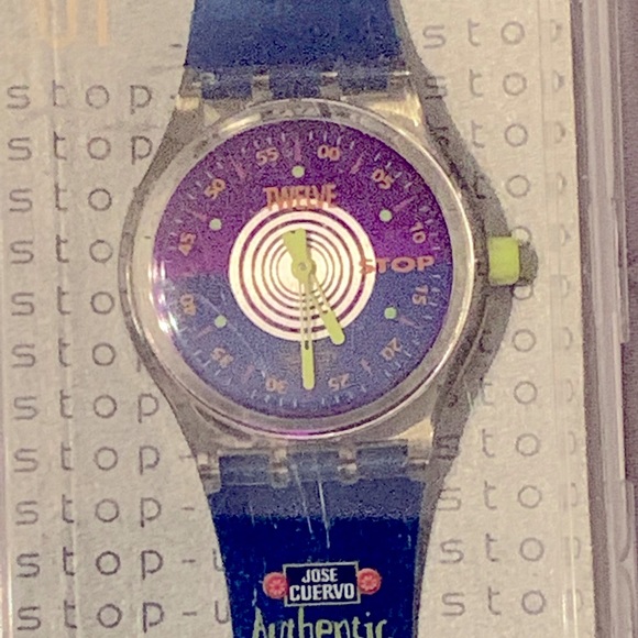 Vintage Swatch “Stop” watch. Never worn. Authentic. Rare.